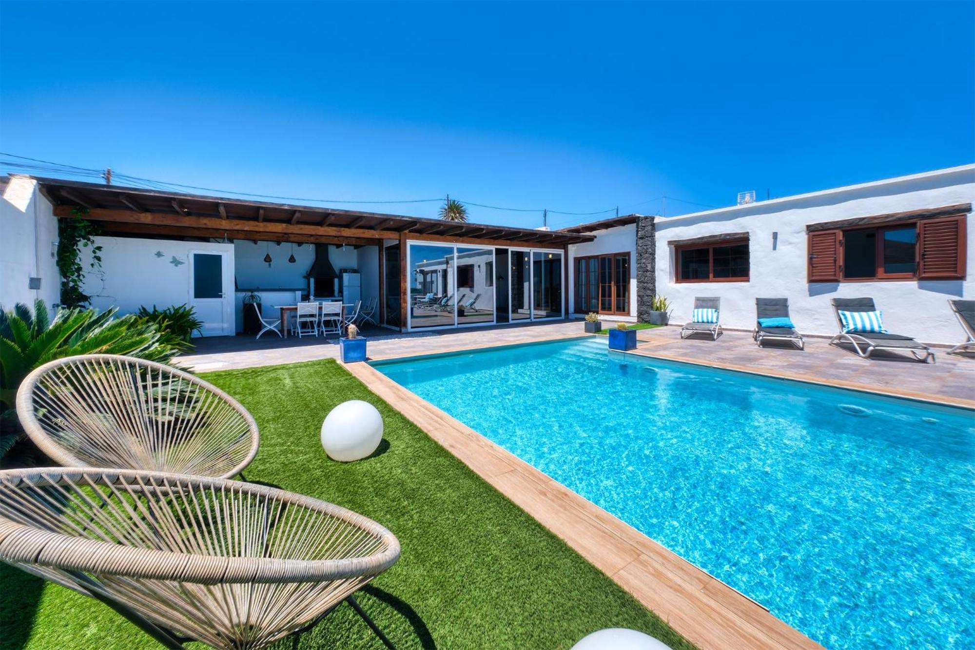 Villa Macher Piscina Y Bar Piscina Tías Exterior foto