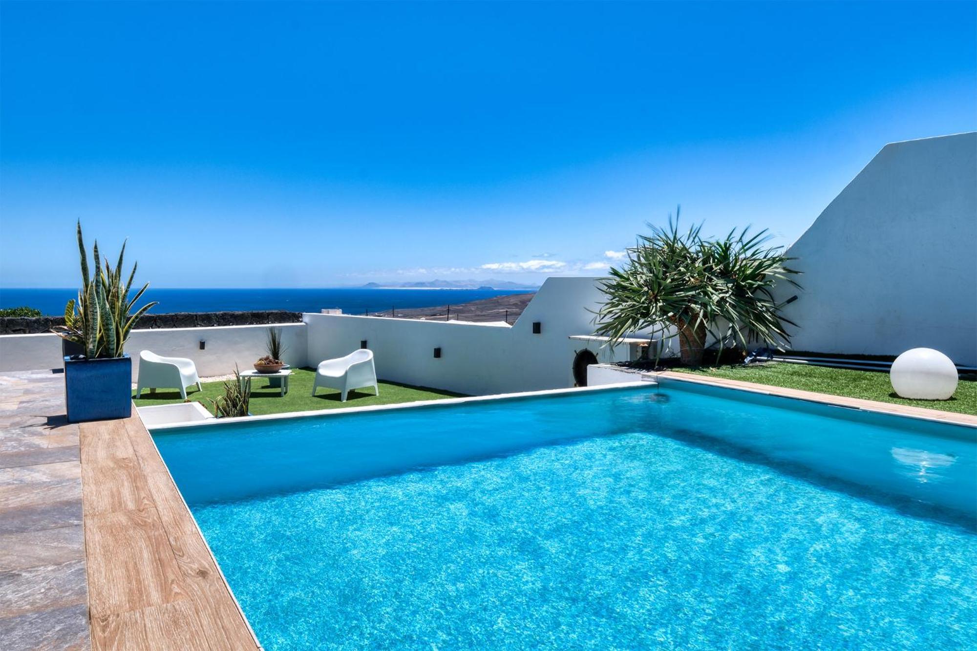 Villa Macher Piscina Y Bar Piscina Tías Exterior foto