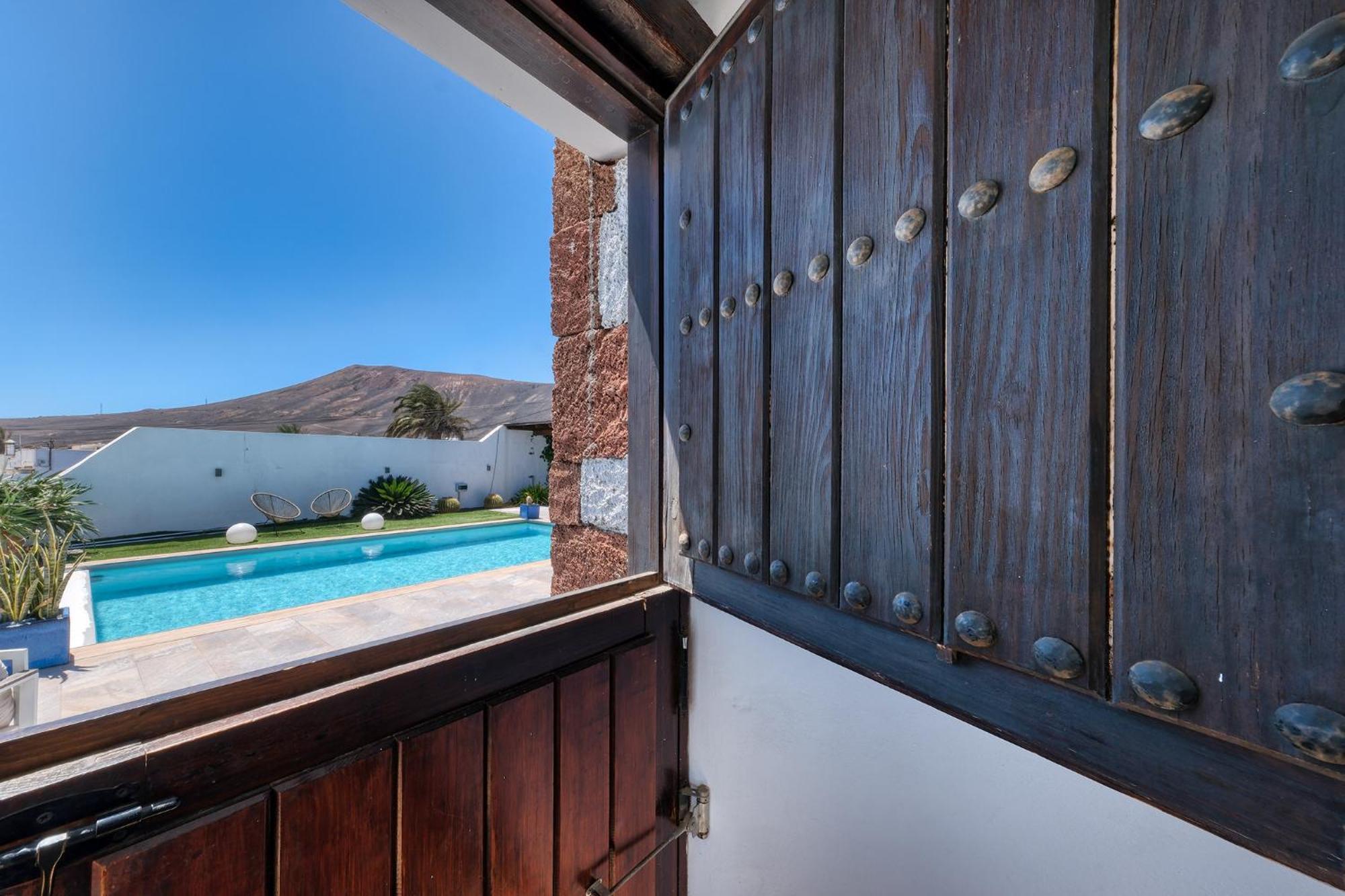 Villa Macher Piscina Y Bar Piscina Tías Exterior foto